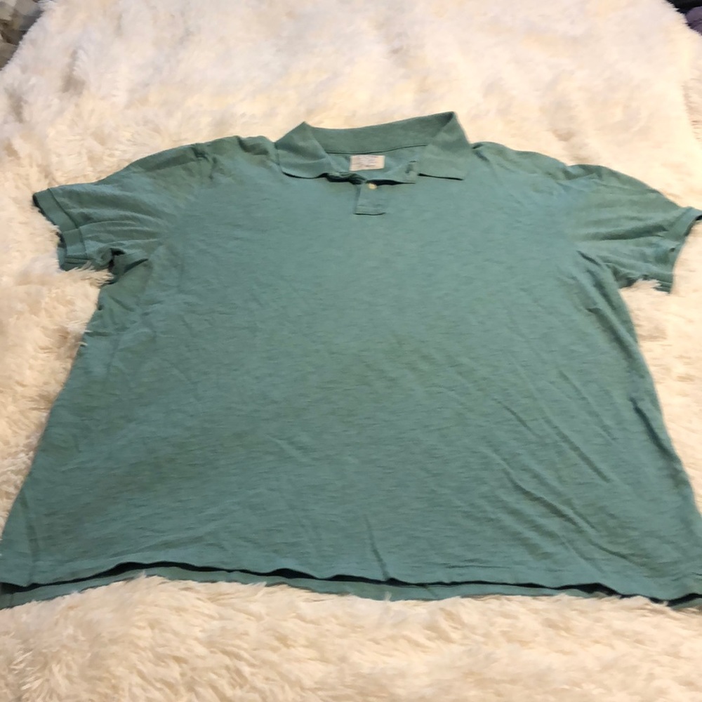 J Crew green men’s polo Size XL